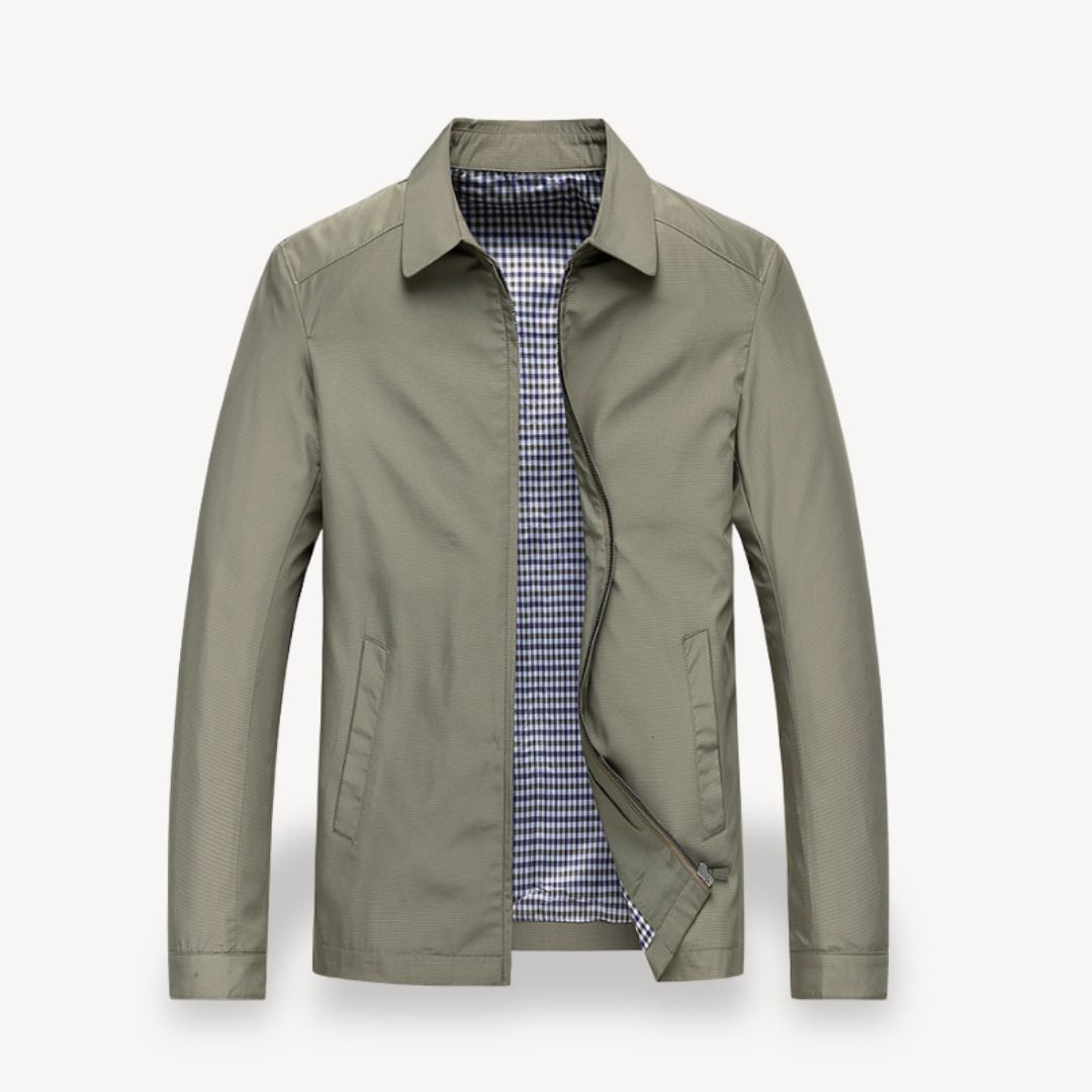 Men Jacket | Hooded Windproof Design with Zip Front Closure