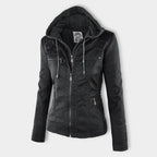 Women Jacket | Tailored Moto Fit with Removable Hood