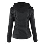 Women Jacket | Tailored Moto Fit with Removable Hood