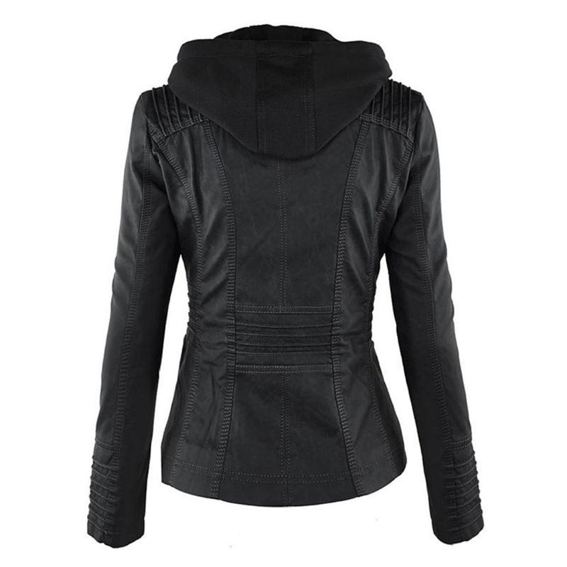 Women Jacket | Tailored Moto Fit with Removable Hood