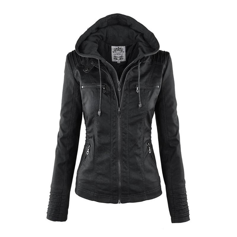 Women Jacket | Tailored Moto Fit with Removable Hood