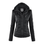 Women Jacket | Tailored Moto Fit with Removable Hood