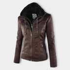 Women Jacket | Tailored Moto Fit with Removable Hood