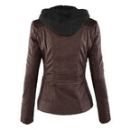 Women Jacket | Tailored Moto Fit with Removable Hood