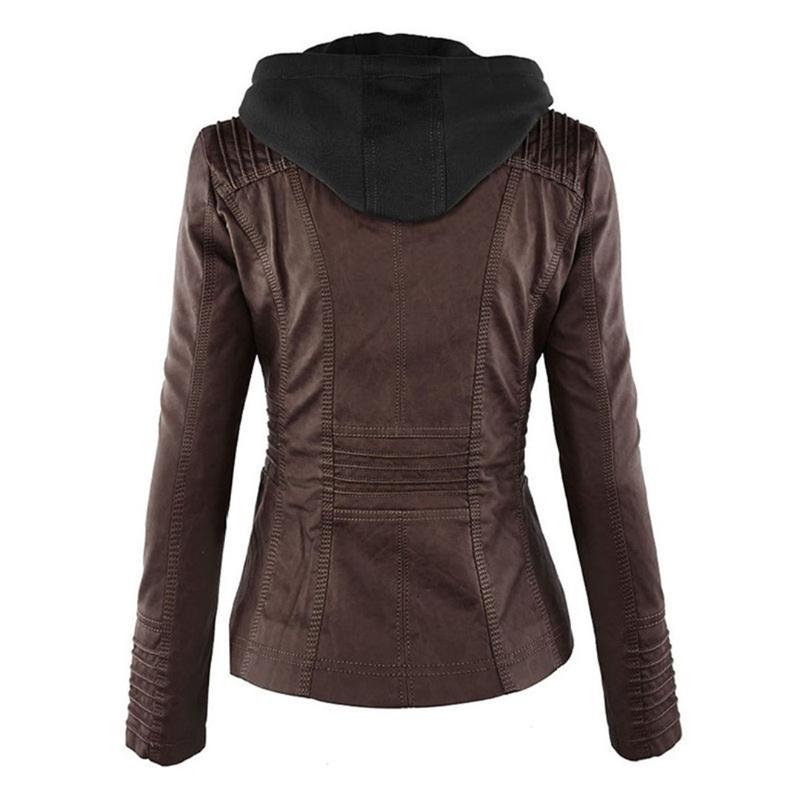 Women Jacket | Tailored Moto Fit with Removable Hood