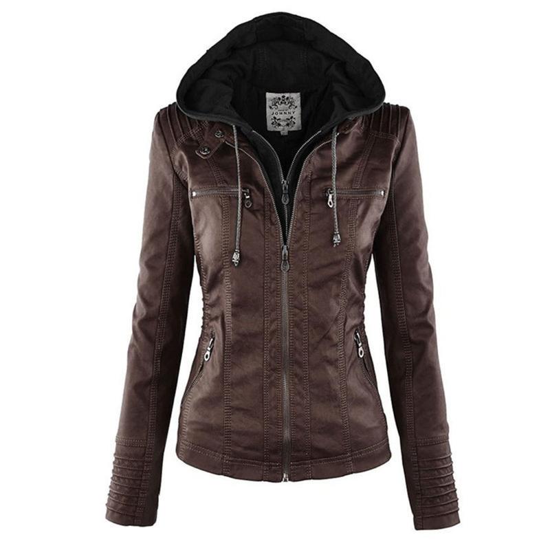 Women Jacket | Tailored Moto Fit with Removable Hood