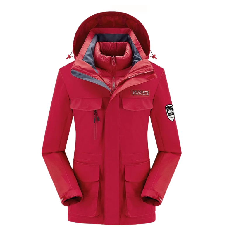 Women Set | Hooded Ski Jacket and Trousers Two Piece