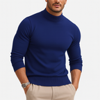 Men Sweater | Turtleneck Fitted Pullover Long Sleeve Cut