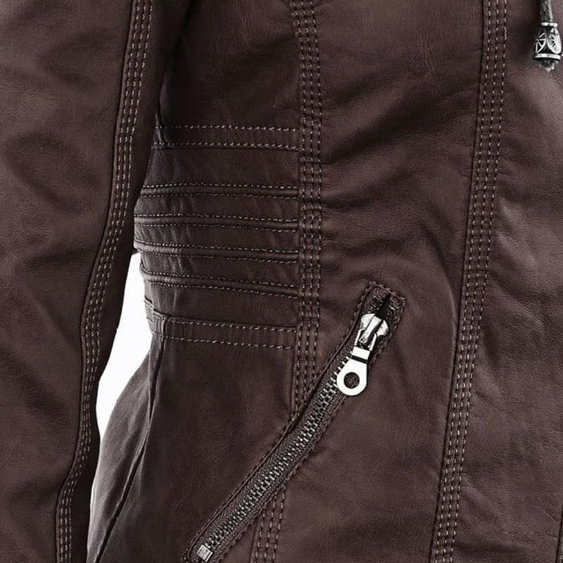 Women Jacket | Tailored Moto Fit with Removable Hood