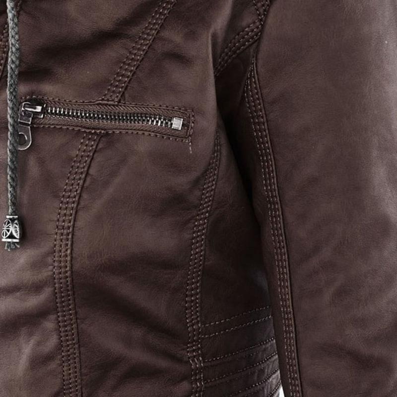 Women Jacket | Tailored Moto Fit with Removable Hood