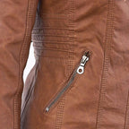 Women Jacket | Tailored Moto Fit with Removable Hood