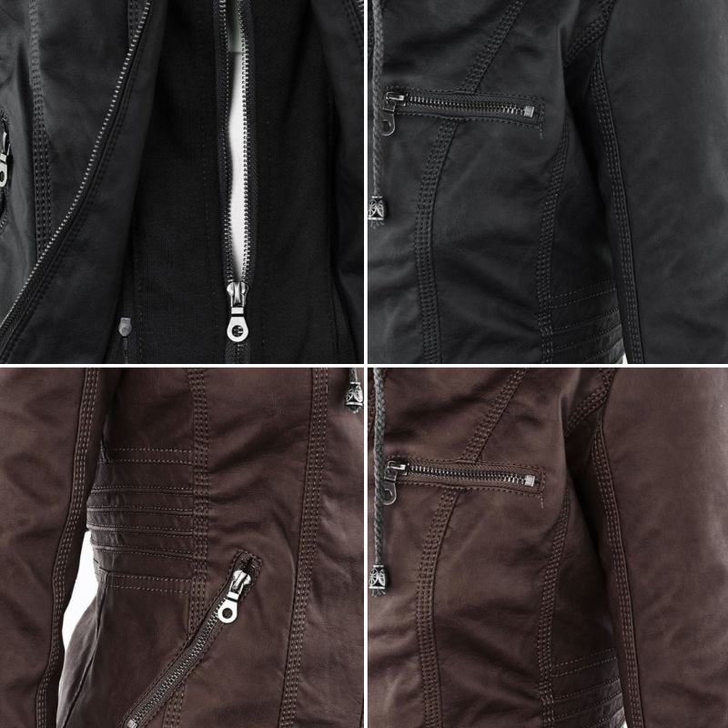 Women Jacket | Tailored Moto Fit with Removable Hood