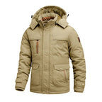 Men Jacket | Insulated Winter Fit with Detachable Hood
