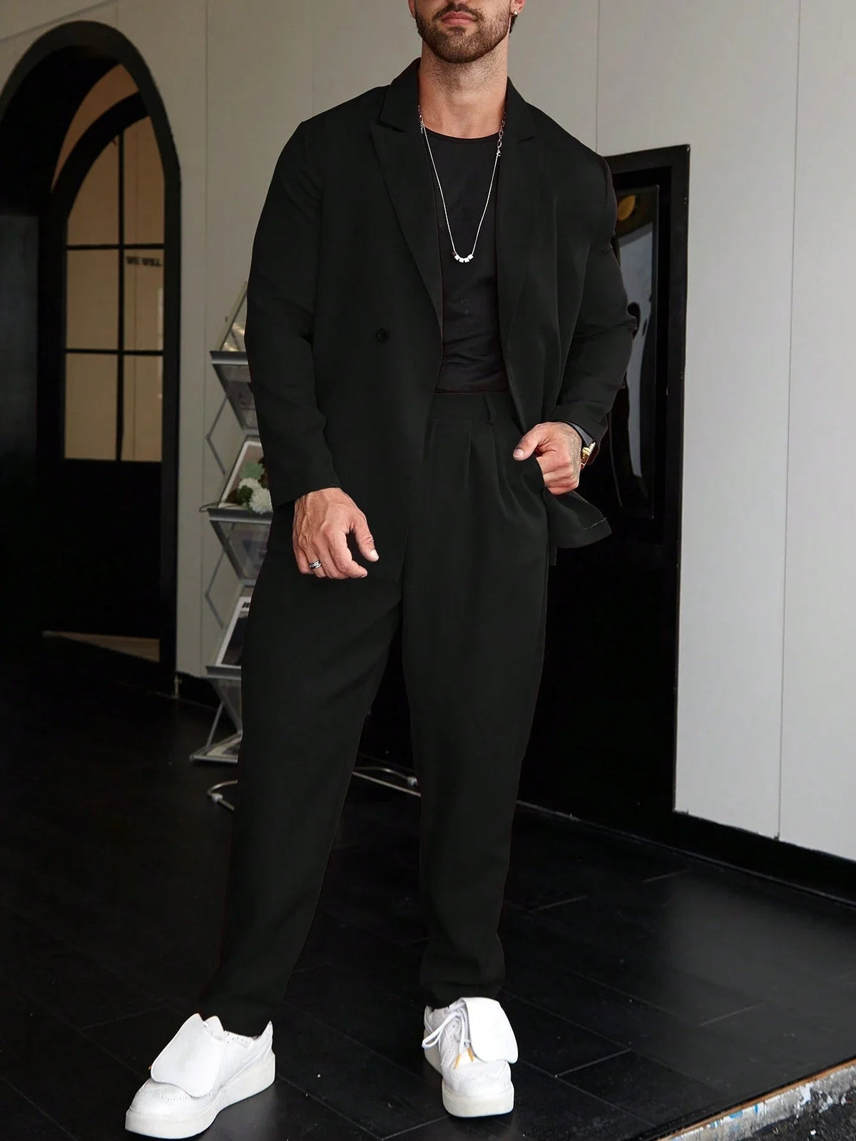 Men Set | Slim Fit Two-Piece Blazer and Trousers Suit
