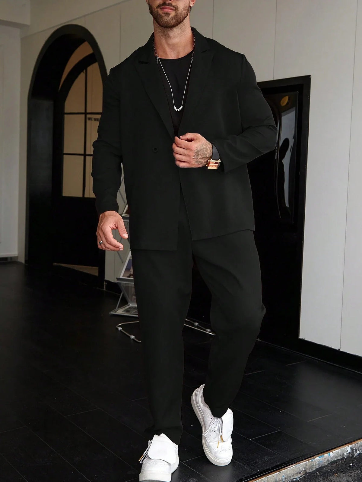 Men Set | Slim Fit Two-Piece Blazer and Trousers Suit