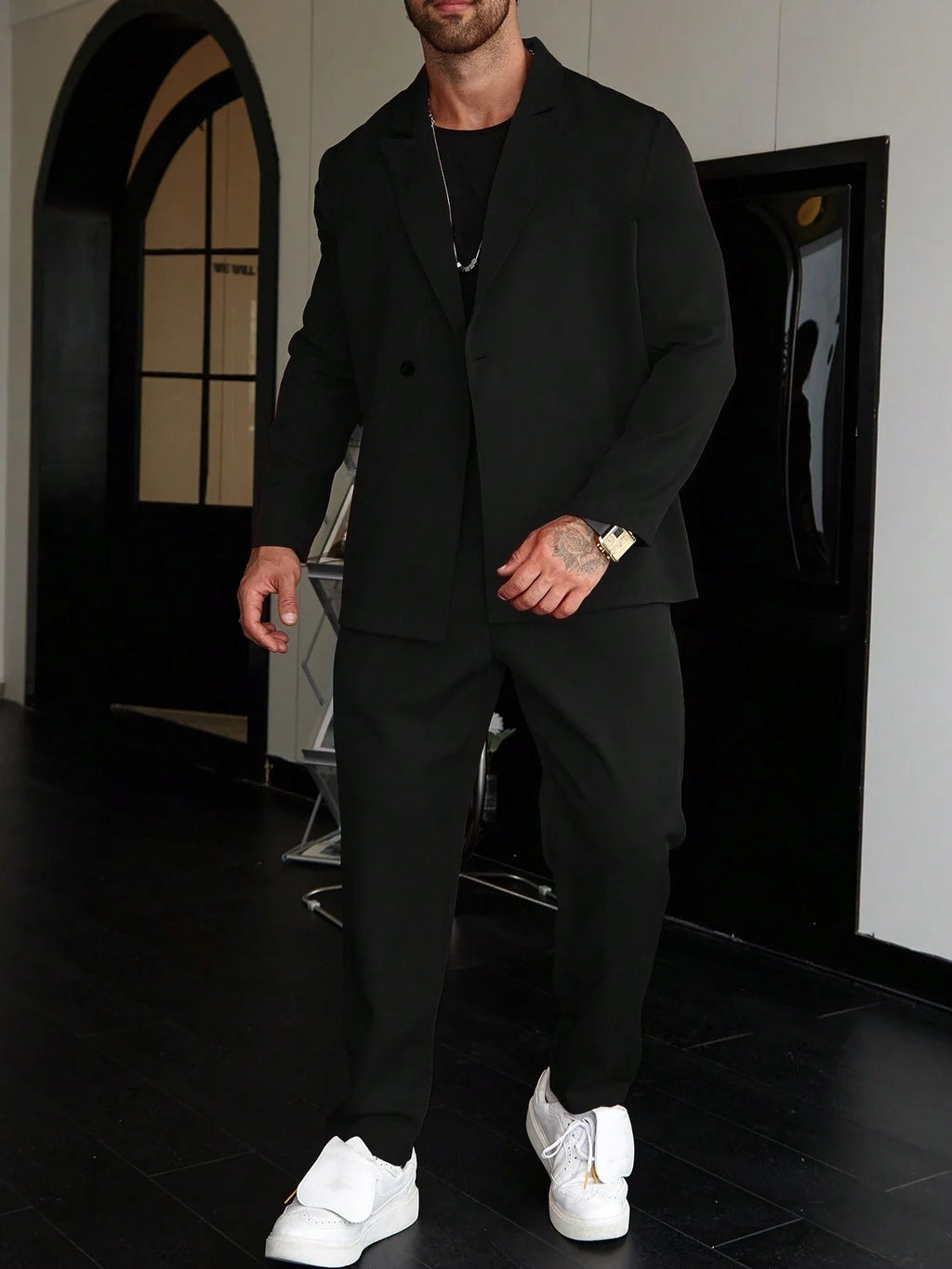 Men Set | Slim Fit Two-Piece Blazer and Trousers Suit