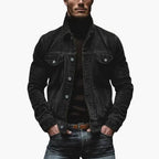 Men Jacket | Relaxed Fit Corduroy with Button-Front Closure