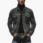 Men Jacket | Relaxed Fit Corduroy with Button-Front Closure