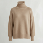 Women Sweater | Turtleneck Pullover with Long Sleeves