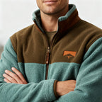 Men Jacket | Regular Fit Fleece Utility with Layering Room