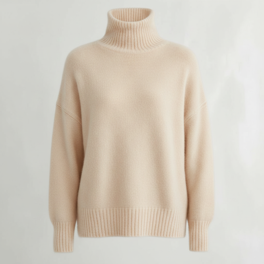 Women Sweater | Turtleneck Pullover with Long Sleeves