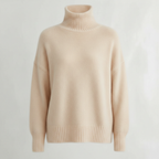 Women Sweater | Turtleneck Pullover with Long Sleeves