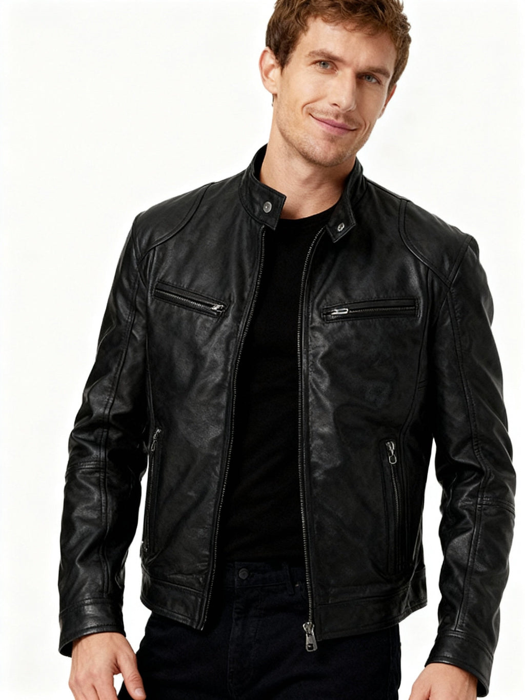 Men Jacket | Regular Fit with Adjustable Cuffs and Inner Lining