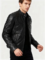 Men Jacket | Regular Fit with Adjustable Cuffs and Inner Lining