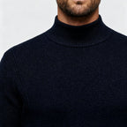 Men Sweatshirt | Crew Neck Pullover with Ribbed Cuffs