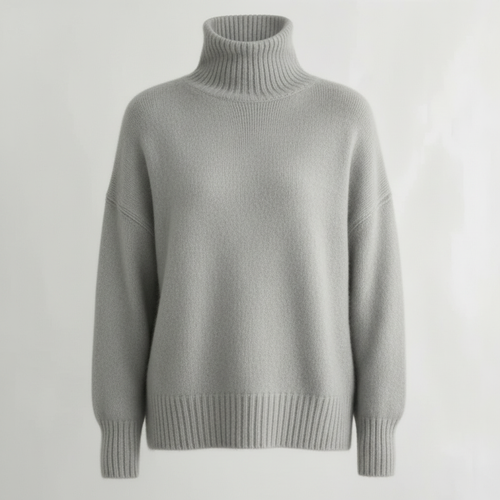 Women Sweater | Turtleneck Pullover with Long Sleeves