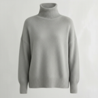 Women Sweater | Turtleneck Pullover with Long Sleeves
