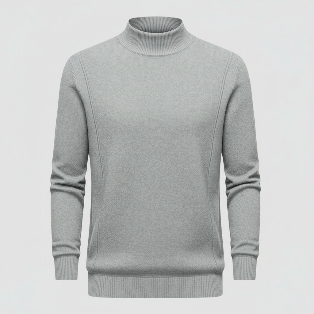 Men Sweatshirt | Crew Neck Pullover with Ribbed Cuffs