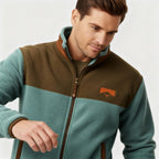 Men Jacket | Regular Fit Fleece Utility with Layering Room