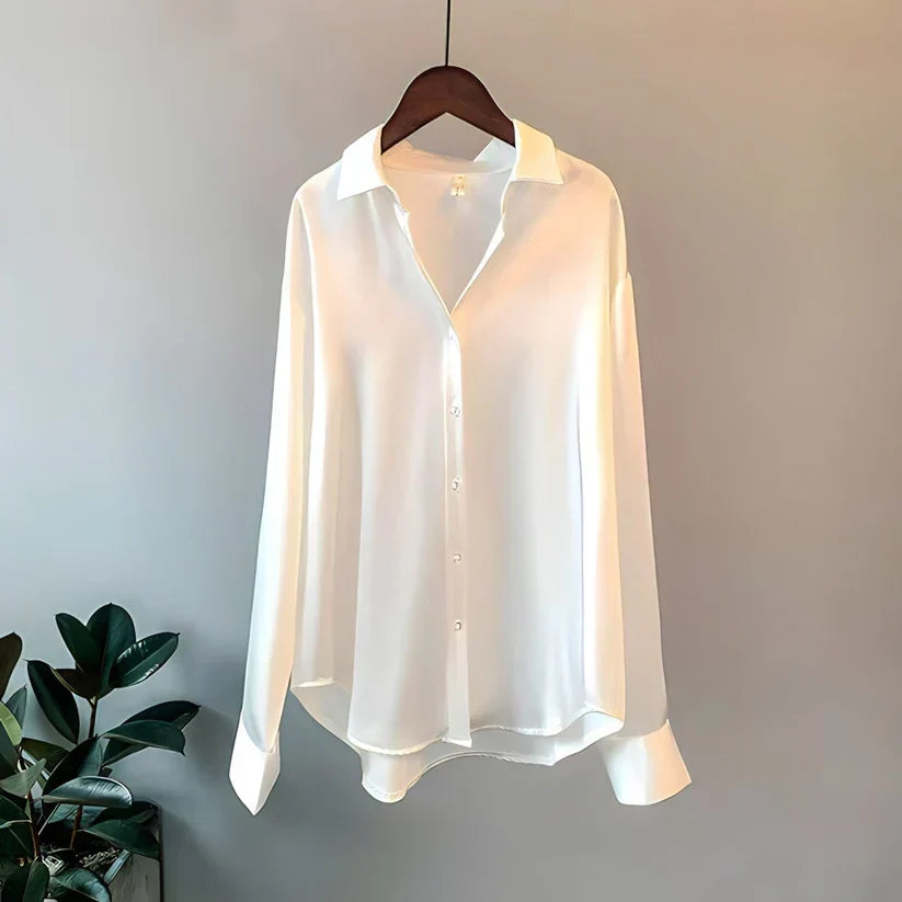 Women Shirt | Long-Sleeve Regular Fit with Smooth Finish