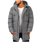 Men Jacket | Long Cut with Detachable Hood for Cold Weather