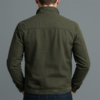 Men Jacket | Stand Collar Full-Zip Regular Fit Autumn Winter