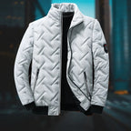Men Jacket | Fleece-Lined Full Zip with Structured Collar