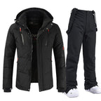 Men Suit Ski | Two-Piece Insulated Set with Bib Trousers