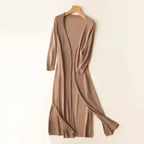 Women Cardigan | Open Front Extended Length Long Sleeve