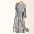 Women Cardigan | Open Front Extended Length Long Sleeve