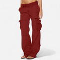 Women Trousers | Wide-Leg Relaxed Fit with Cargo Pockets
