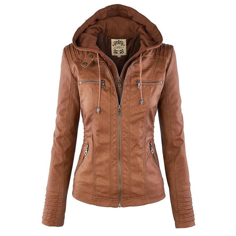 Women Jacket | Tailored Moto Fit with Removable Hood