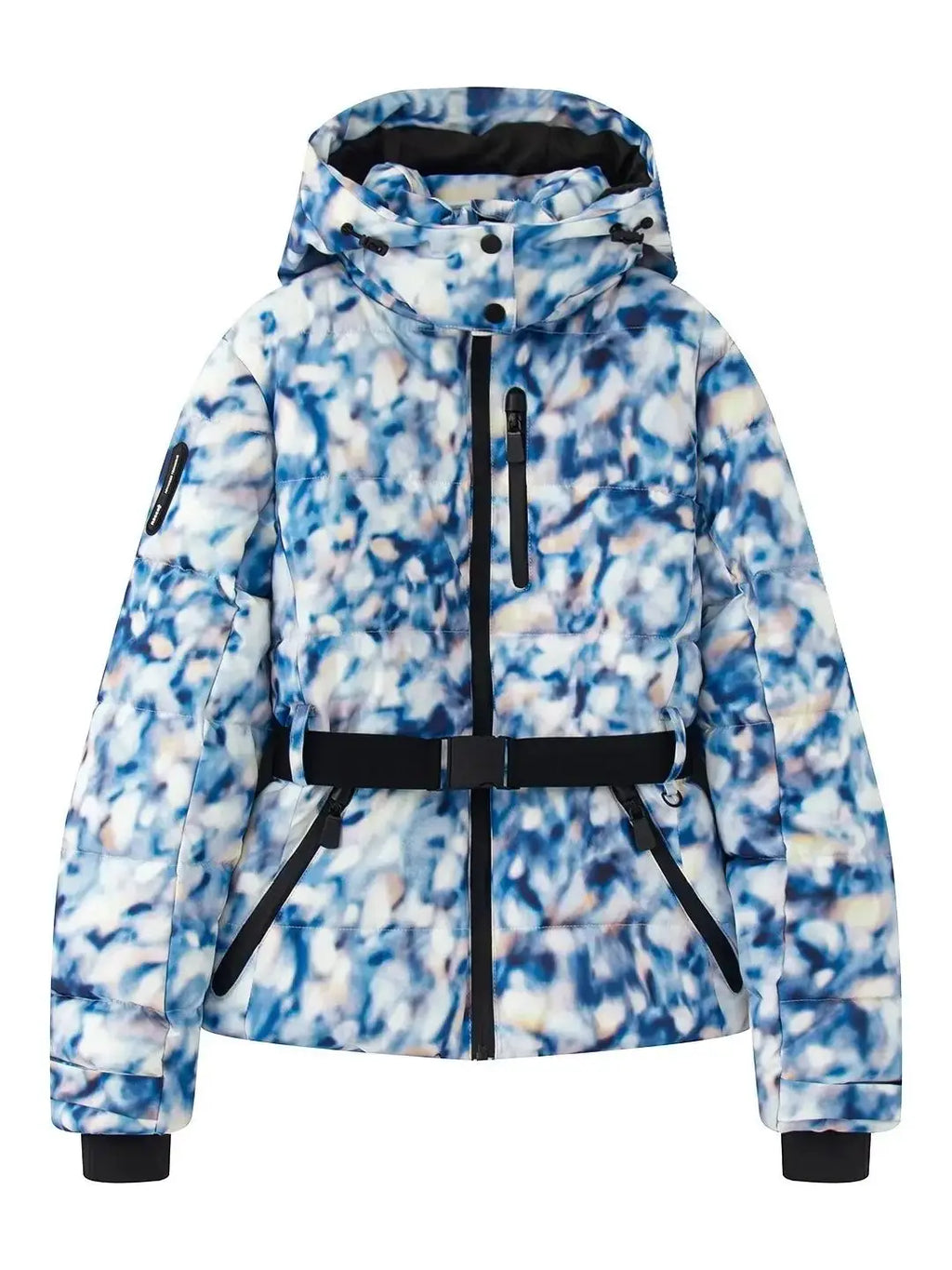 Women Jacket | Quilted Ski Design with Belt and Hood