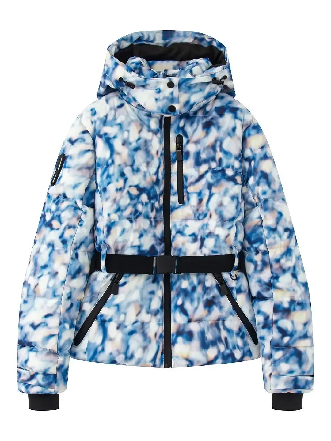 Women Jacket | Quilted Ski Design with Belt and Hood