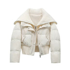 Women Jacket | Relaxed Fit with High Collar and Zip Front