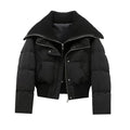 Women Jacket | Relaxed Fit with High Collar and Zip Front