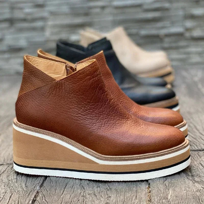 Women Boots | Chelsea Ankle Style with Platform Sole