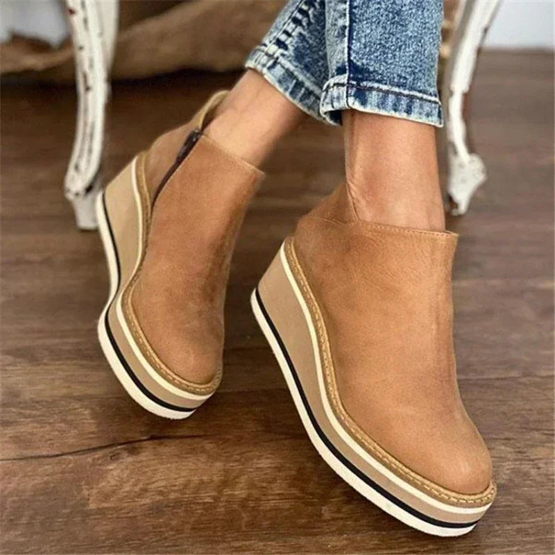Women Boots | Chelsea Ankle Style with Platform Sole