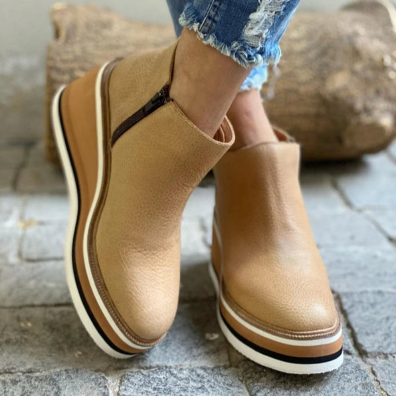 Women Boots | Chelsea Ankle Style with Platform Sole