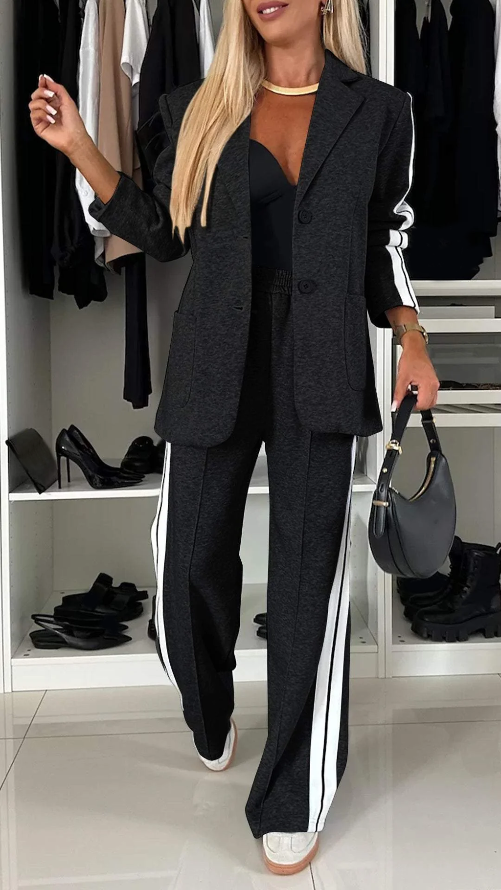 Women Suit Set | Relaxed Fit Blazer and Trouser Two-Piece